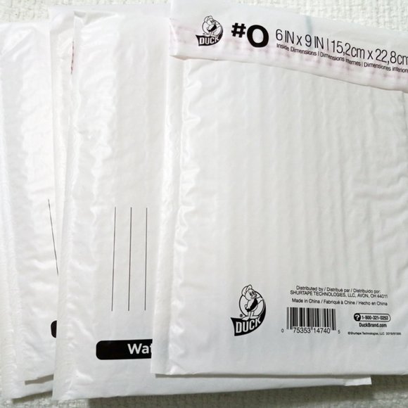 Blue Paisley Poly Mailer | Thank you Stickers | Bubble Mailer - Picture 3 of 5